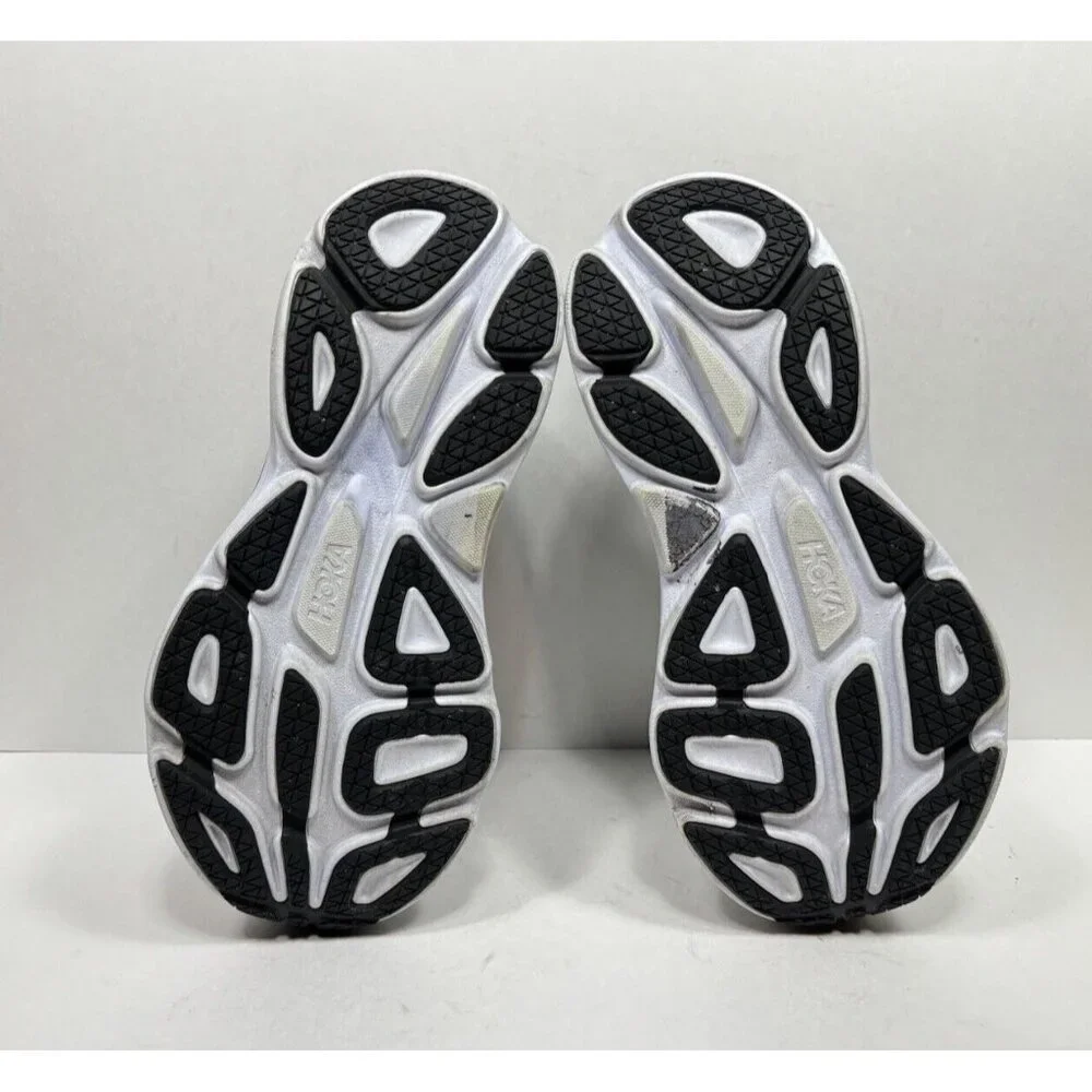 Hoka One One Black and White Athletic Shoes - Picture 6 of 8